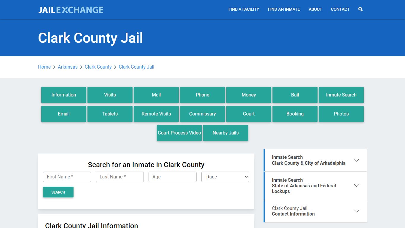 Clark County Jail Roster Lookup, AR, Inmate Search